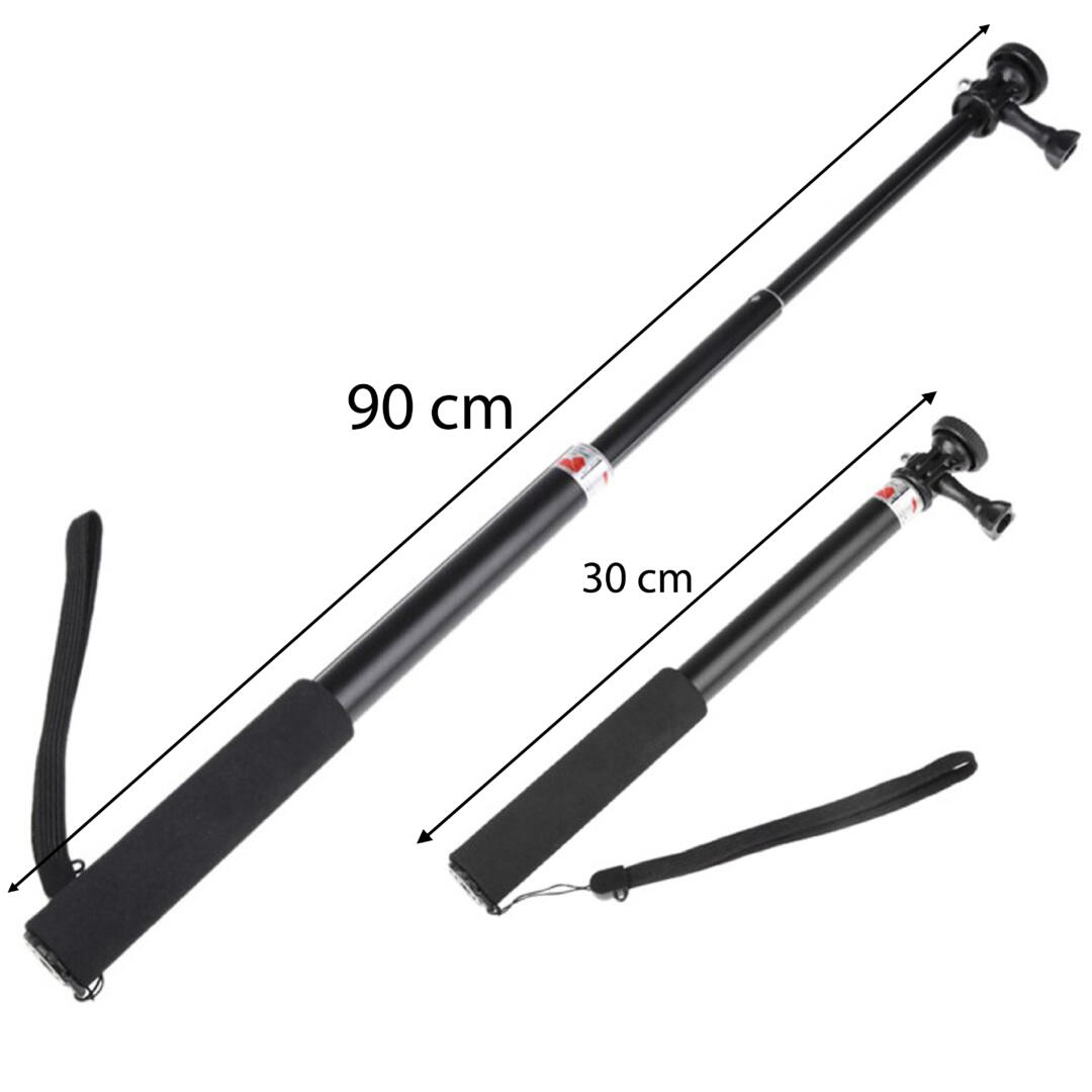 KNMASTER Tüm Aksiyon Kameralara Uyumlu Sualtı Monopod 95cm + Telefon Tutucu