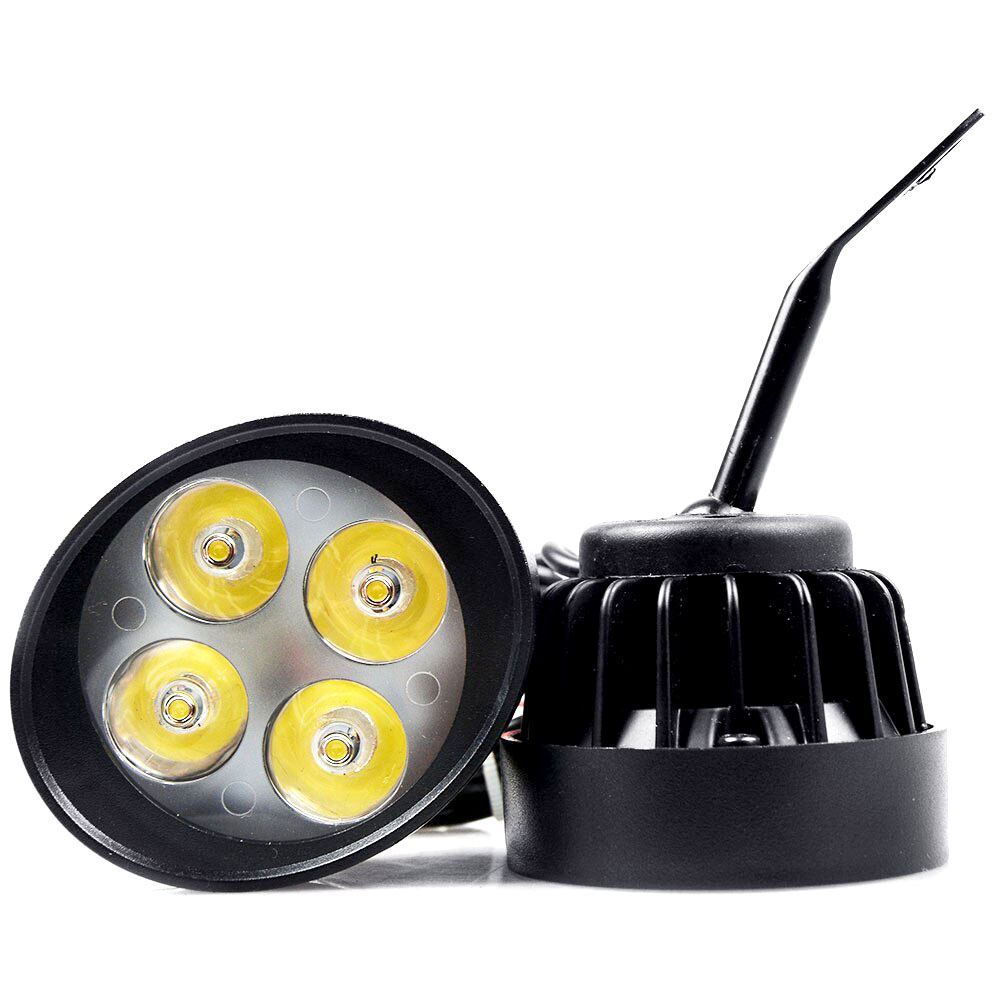 KNMASTER Knmaster Badger 12W Ayna Bağlantılı Motosiklet Sis Farı