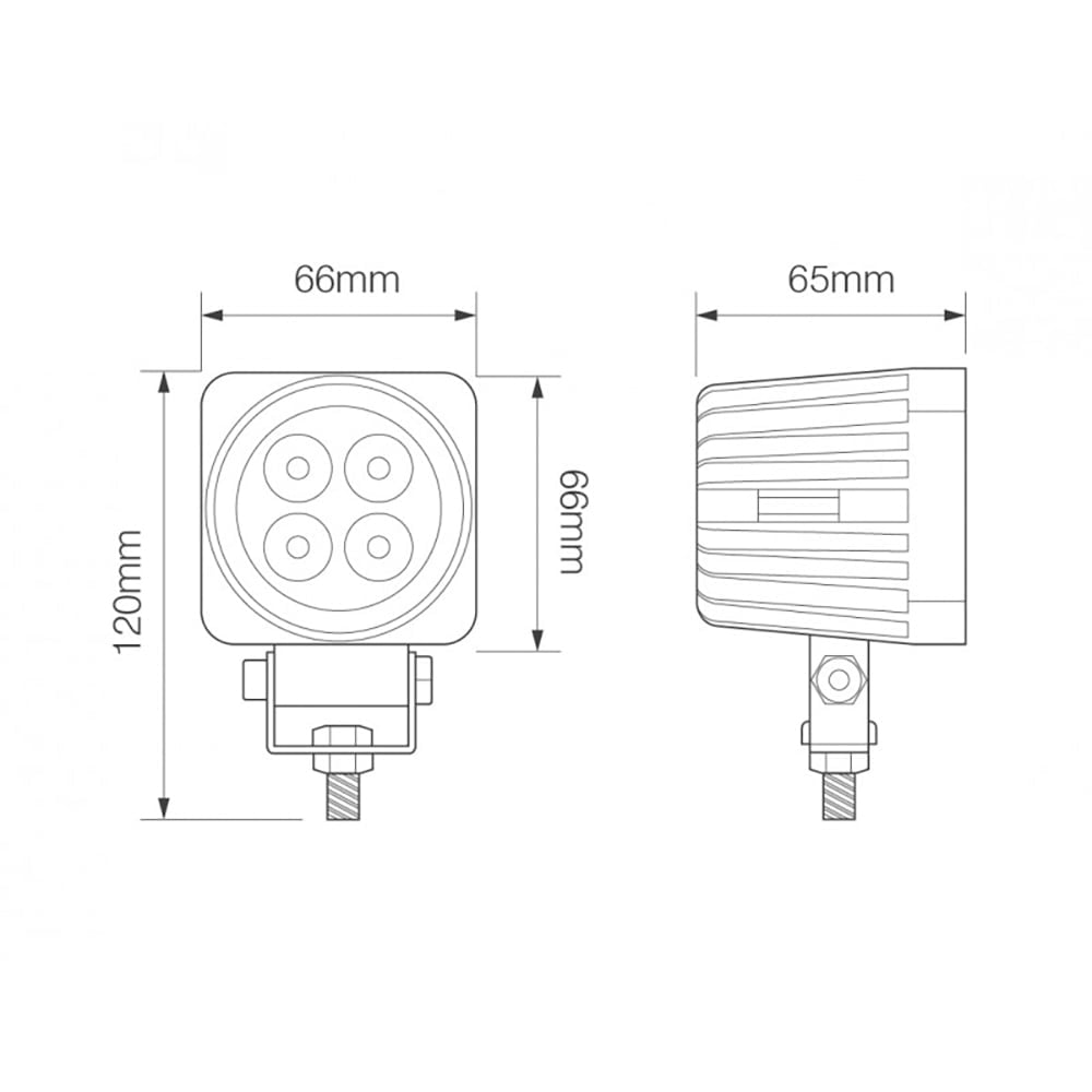 KNMASTER Knmaster C4 Fire 12W Motosiklet LED Mercekli Sis Farı