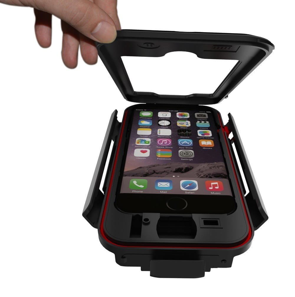KNMASTER iPhone Su Geçirmez Motosiklet Telefon Tutucu 6S / 7 / 8