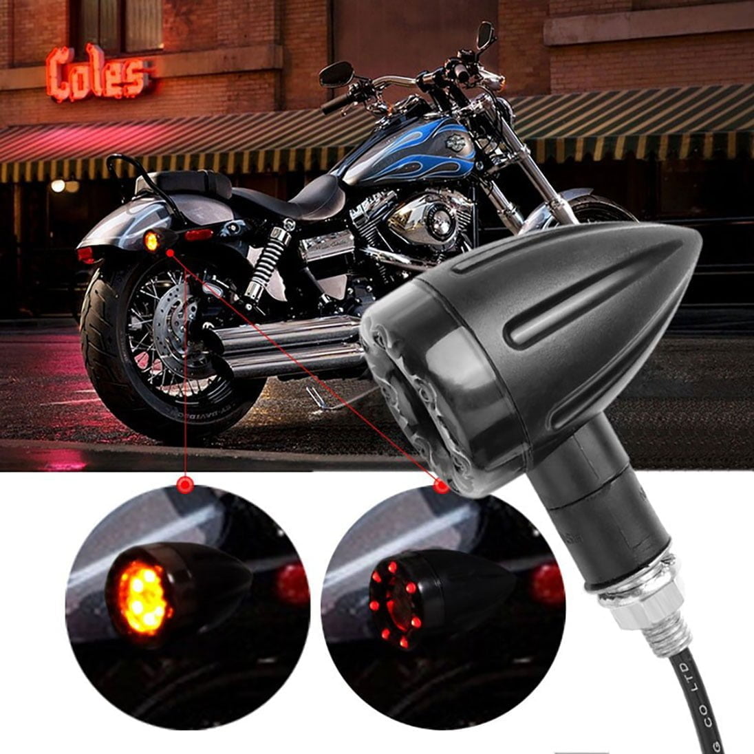 KNMASTER Knmaster DS-140 Oval Stoplu Sinyal Takımı