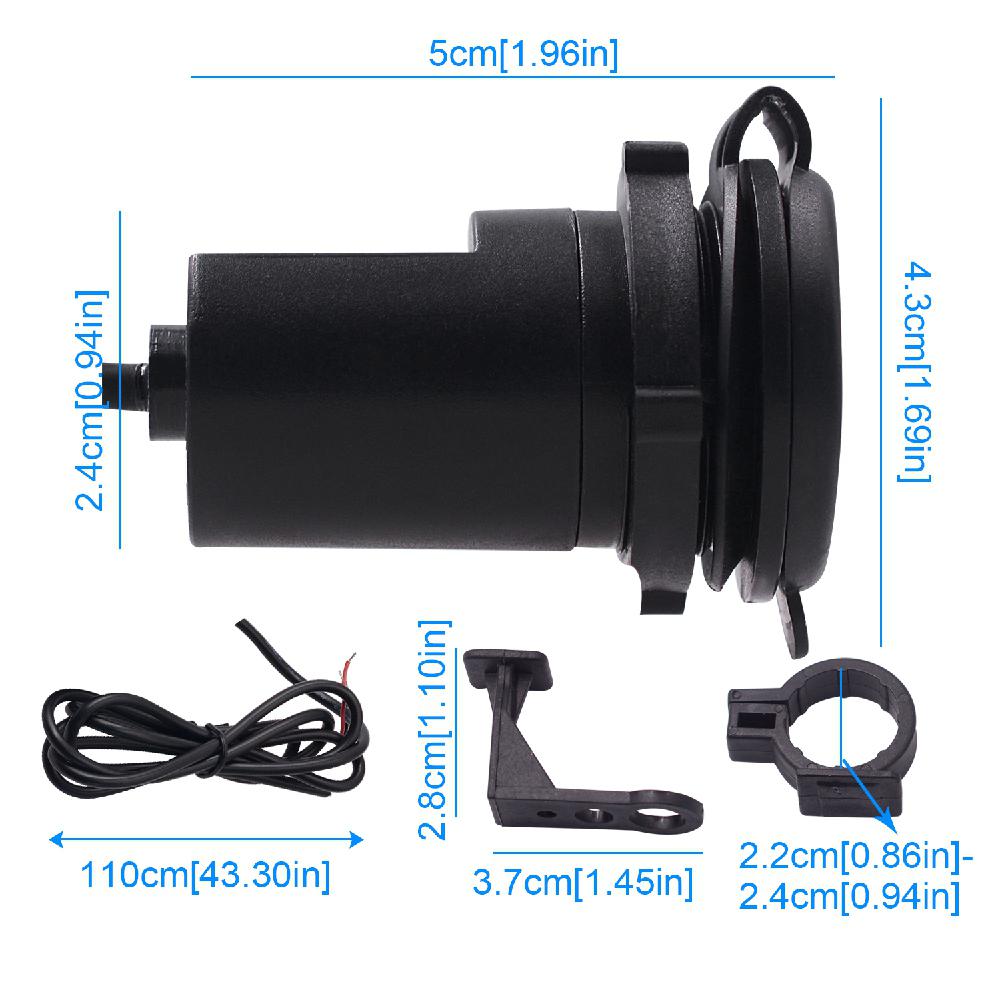 KNMASTER Knmaster Su Geçirmez Tiger Motosiklet Usb Şarj Soketi