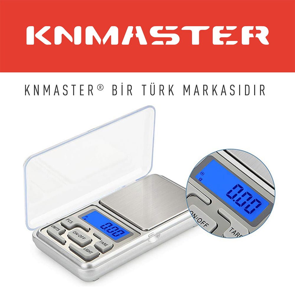 KNMASTER Knmaster Dijital Hassas Tartı Cep Terazisi / 500g 0,01g Hassasiyetli