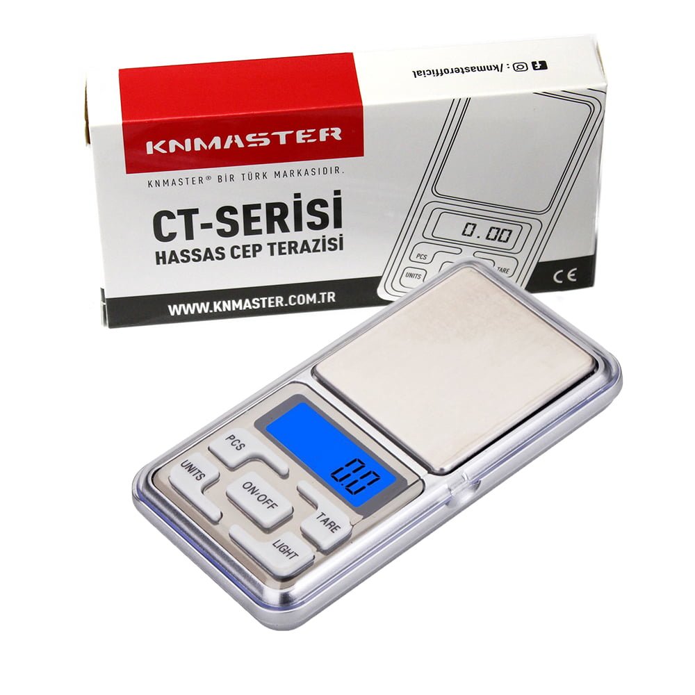 KNMASTER Knmaster Dijital Hassas Tartı Cep Terazisi / 1000g 0,1g Hassasiyetli