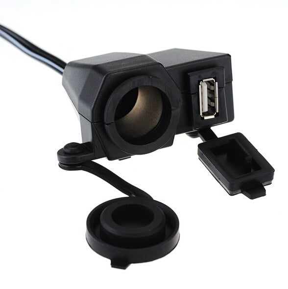 KNMASTER Knmaster Motosiklet Çakmaklık + Usb Şarj Soketi Su Geçirmez