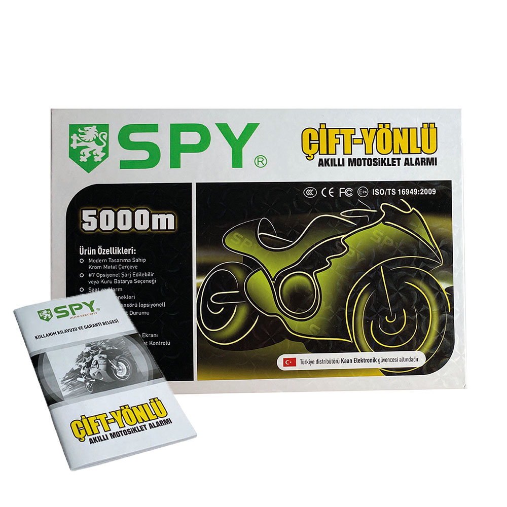 SPY 5000 M Çift Yönlü Motosiklet Alarm Sistemi