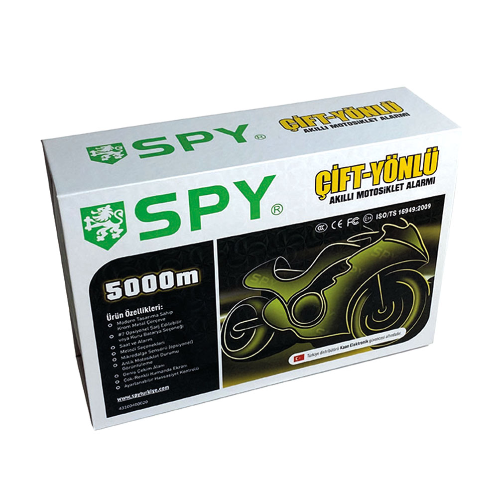 SPY 5000 M Çift Yönlü Motosiklet Alarm Sistemi