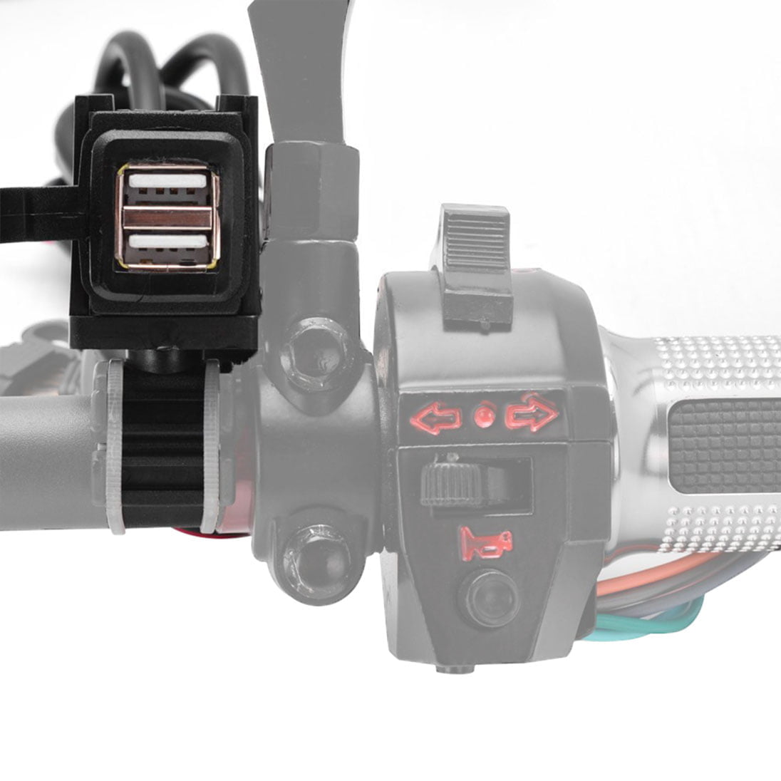 KNMASTER Knmaster CS-100 Su Geçirmez Çift Usbli Şarj Soketi