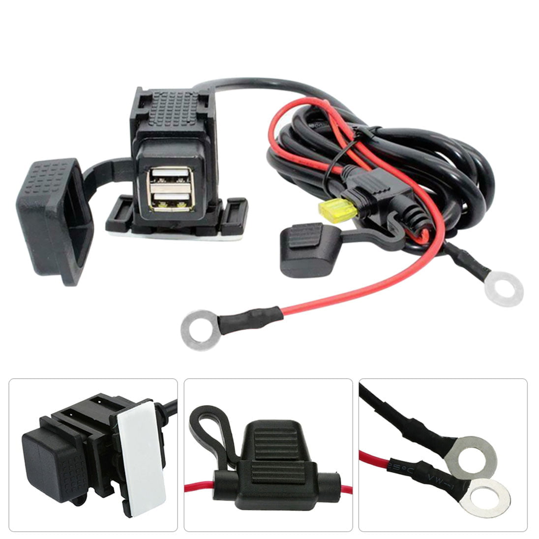 KNMASTER Knmaster CS-100 Su Geçirmez Çift Usbli Şarj Soketi