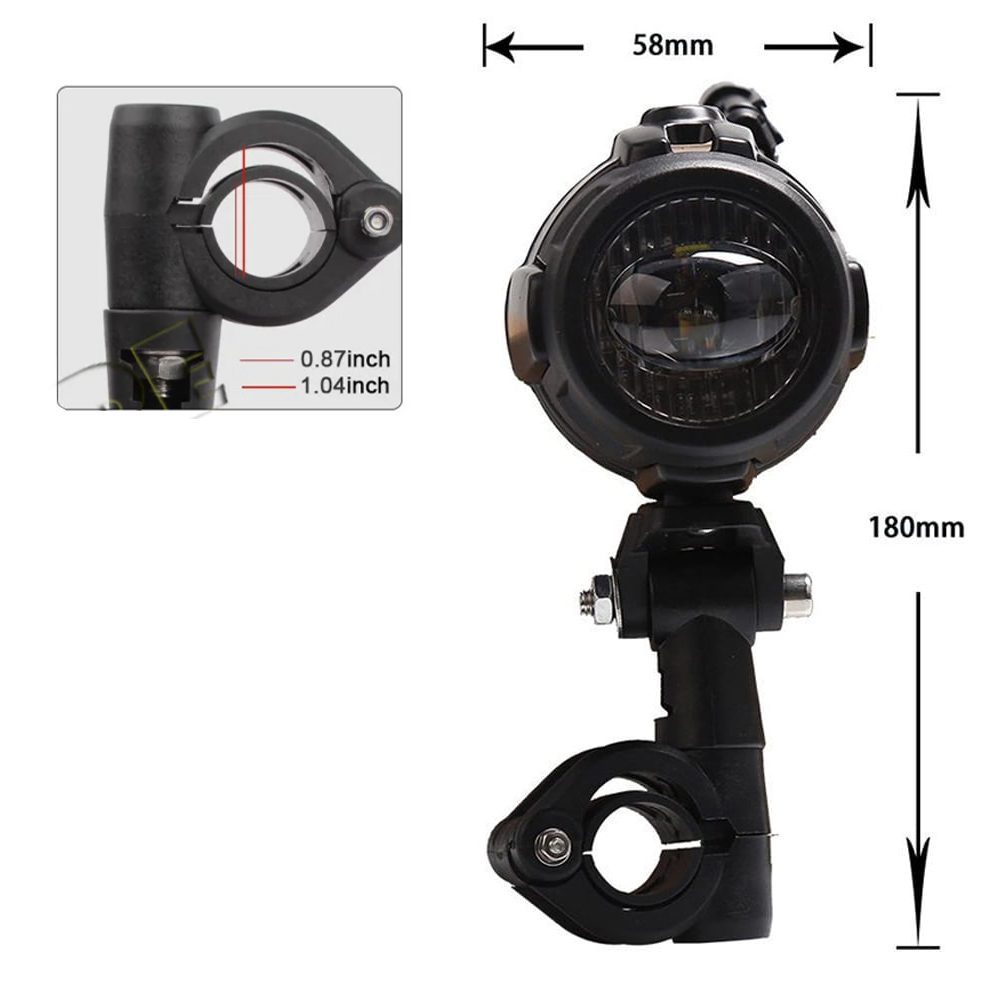 KNMASTER Knmaster Shark 20W BMW Motosiklet Led Sis Farı