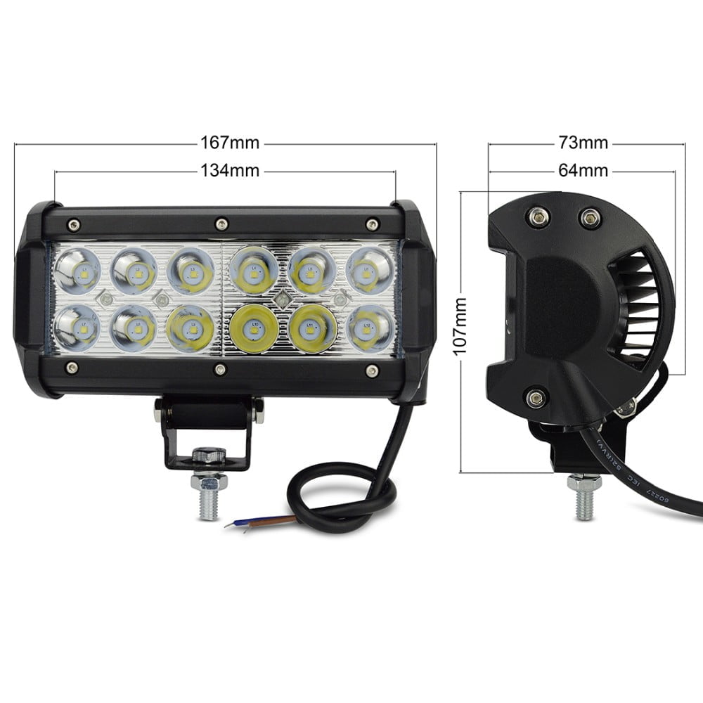KNMASTER Knmaster Bar Tipi 12 LED’li 36W Off Road Sis Farı Cree LED