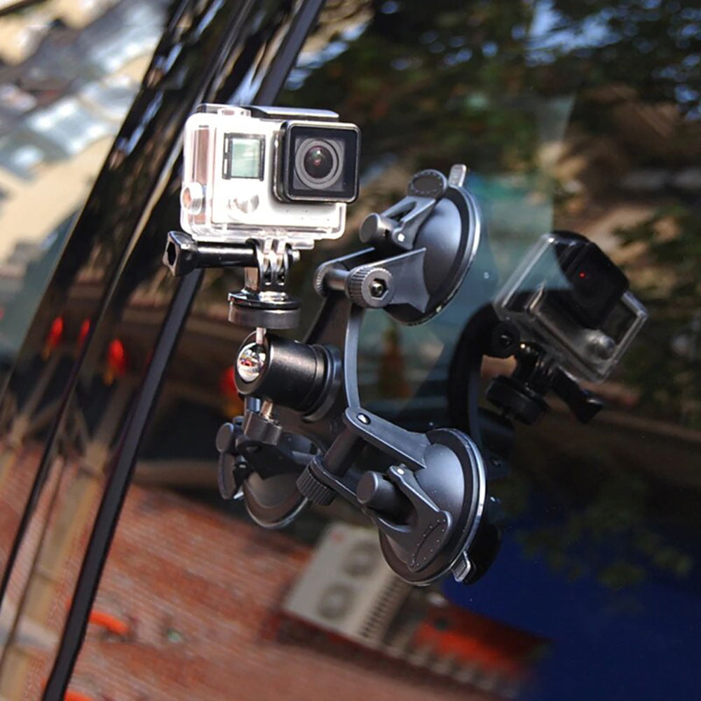 KNMASTER Tüm Aksiyon Kameralara ve DSLR Kameralara Uyumlu Geniş Vantuz Vakum