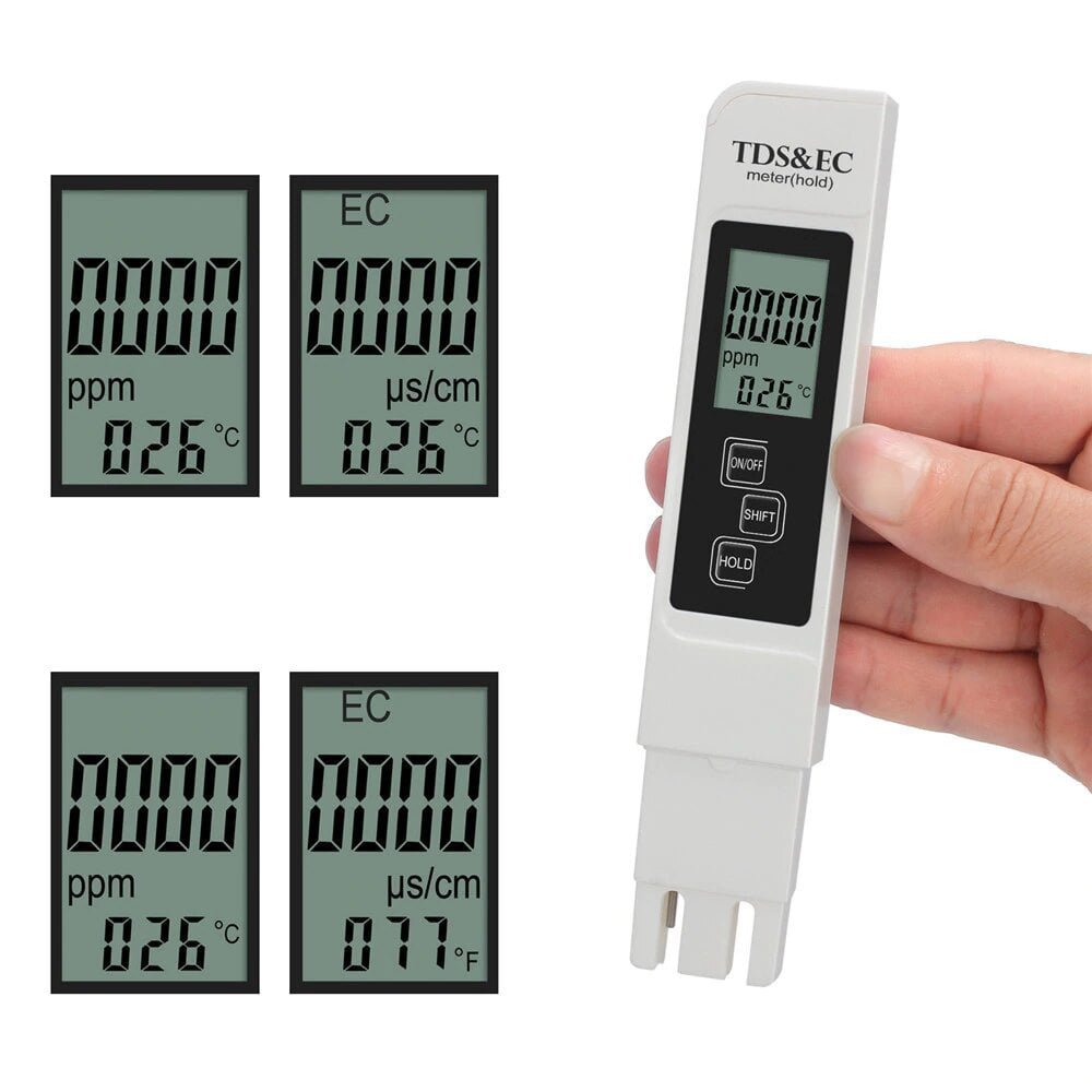 KNMASTER Knmaster TE-200 TDS EC Metre Termometreli Su Kalite ve İletkenlik Ölçüm Cihazı
