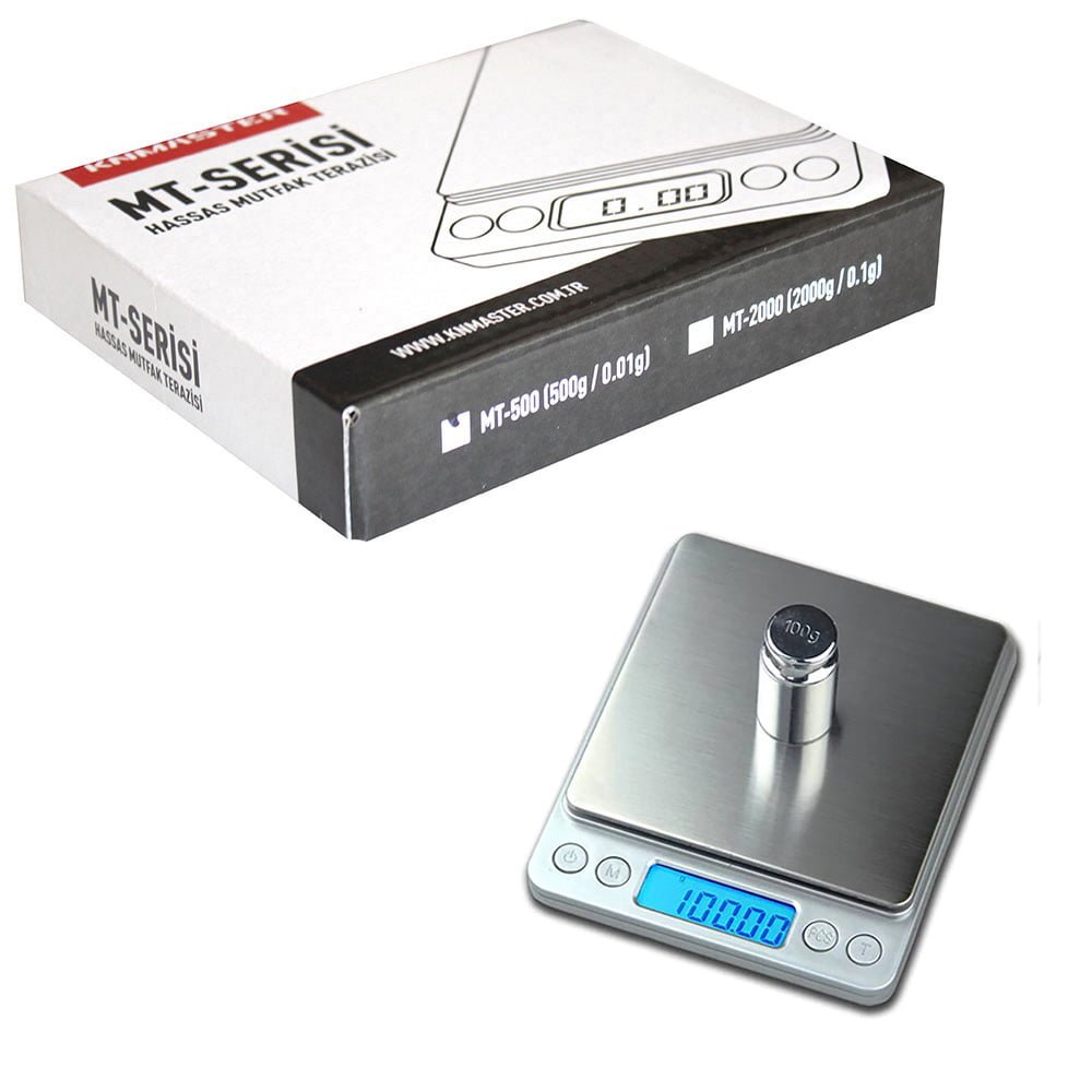 KNMASTER Knmaster Dijital Hassas Tartı Mutfak Terazisi / 500g 0,01g Hassasiyetli