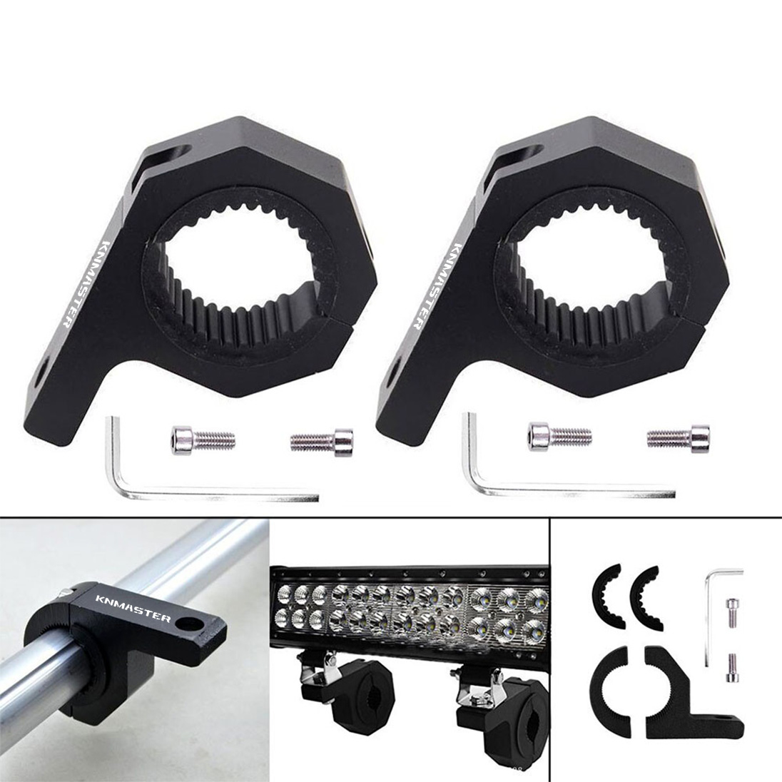 KNMASTER Knmaster MC-90 Motosiklet Koruma Demiri Sis Farı Montaj Ayağı