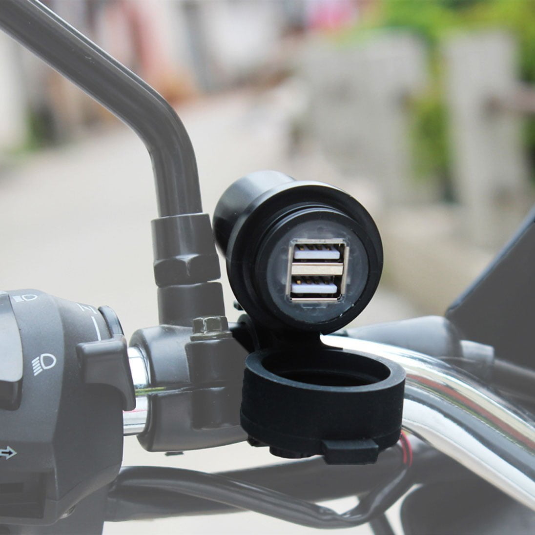 KNMASTER Knmaster USB-210 Gidon Bağlantılı Çift Usbli Şarj Soketi