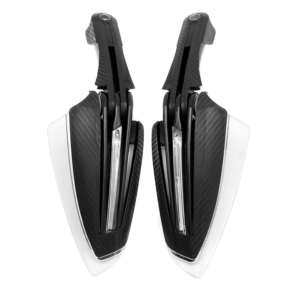 KNMASTER Knmaster HG-1000 Çift Ledli Karbon Motosiklet Elcik Koruma