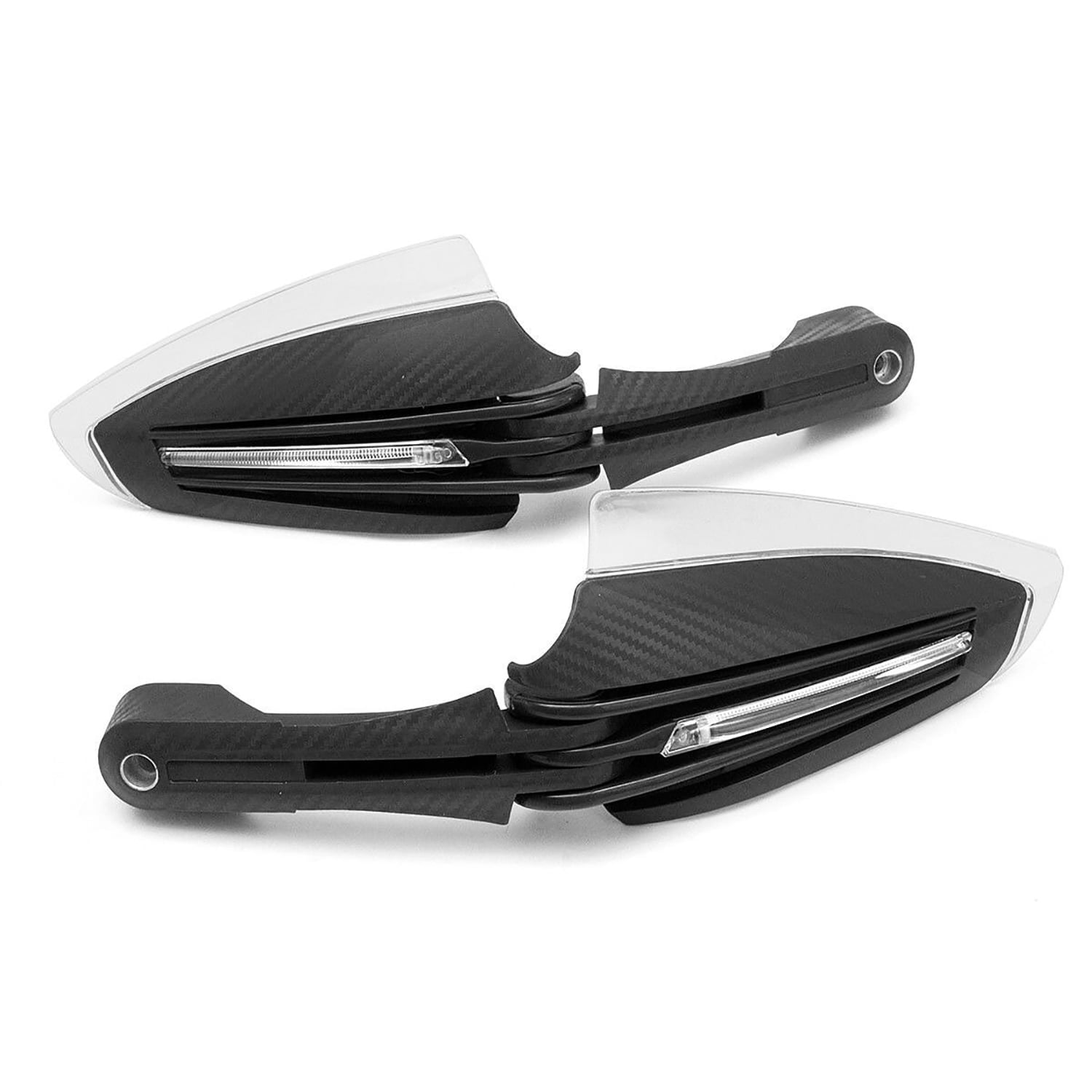 KNMASTER Knmaster HG-1000 Çift Ledli Karbon Motosiklet Elcik Koruma