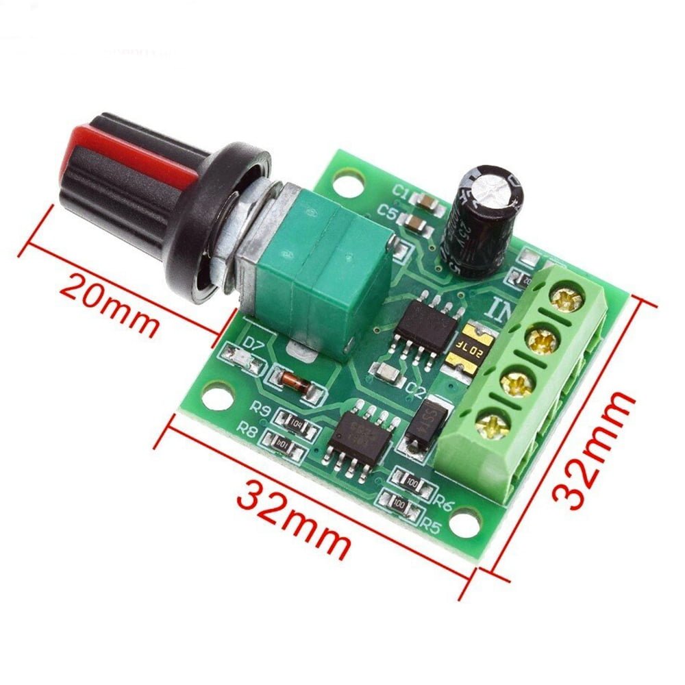 KNMASTER PWM DC (1.8V 3V 5V 6V 12V) 2A Dimmer Hız Kontrol Devresi