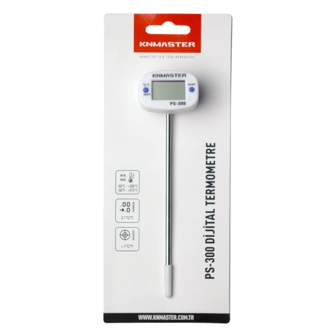 KNMASTER Knmaster PS-300 Yemek, Gıda Dijital Sıcaklık Ölçer Termometre