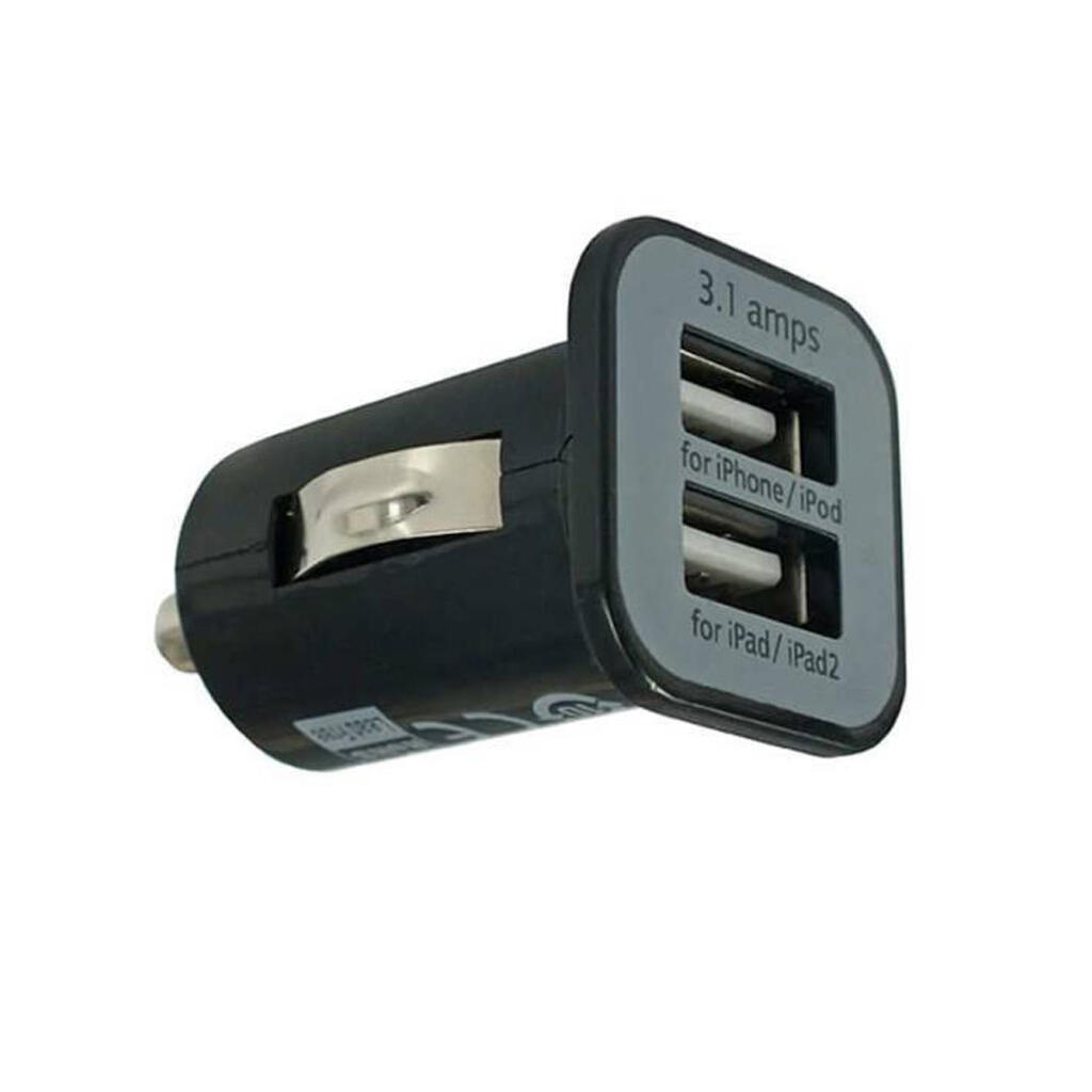 Usams Çift Usb Çakmaklık Şarj Adaptörü Siyah