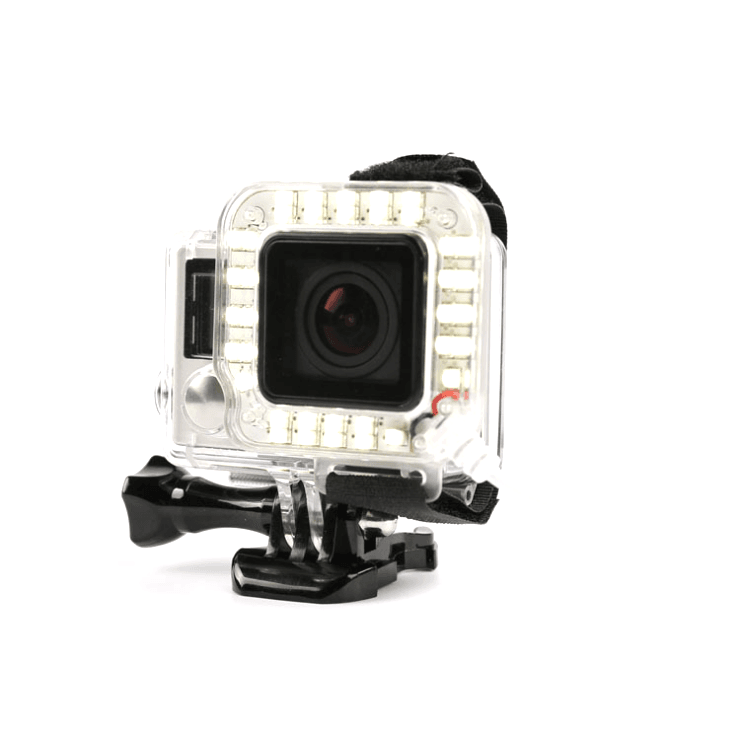 KNMASTER GoPro 40M Housing Uyumlu LED Aydınlatma Çerçevesi