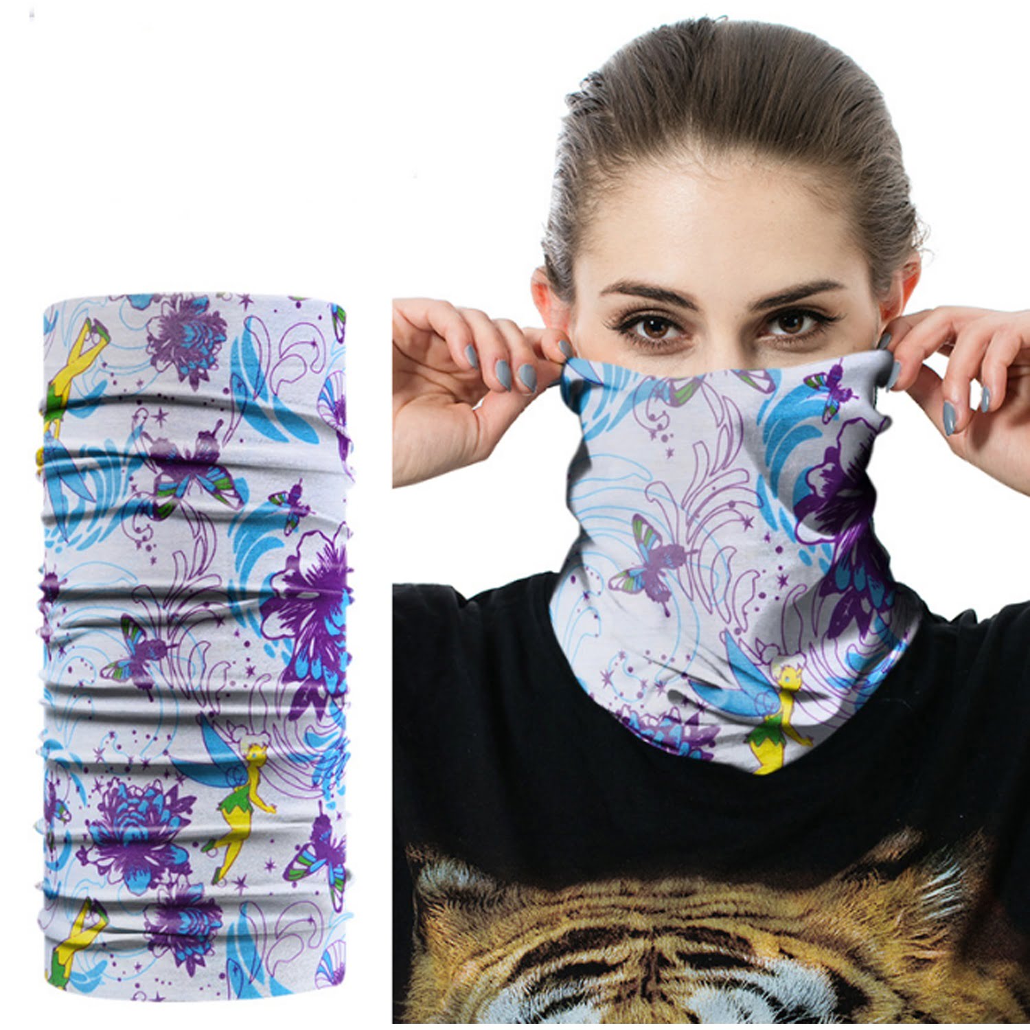 KNMASTER Knmaster Tinker Bell Buff Bandana Boyunluk Maske TÜRK MARKASI