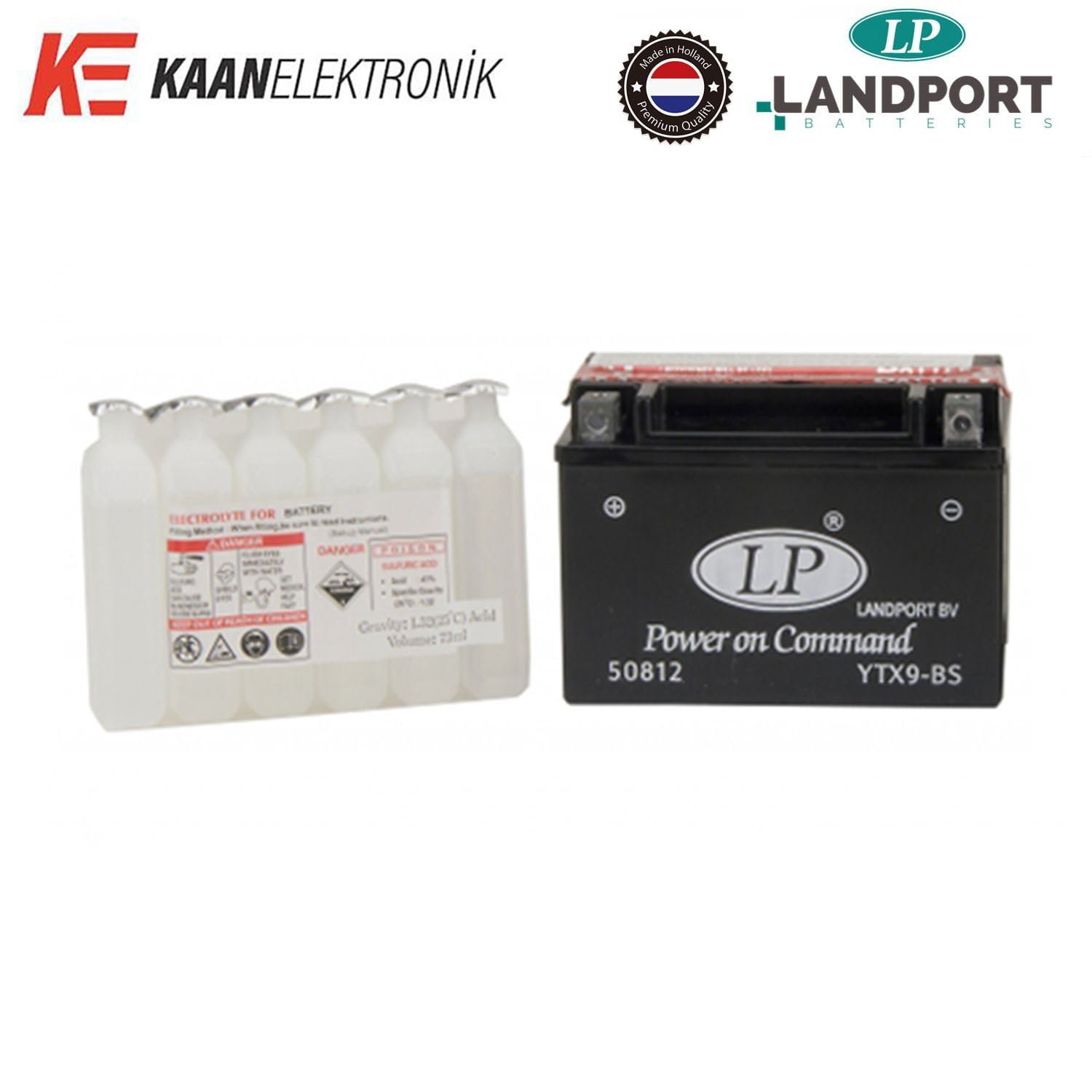 Landport LP YTX9-BS Motosiklet Aküsü