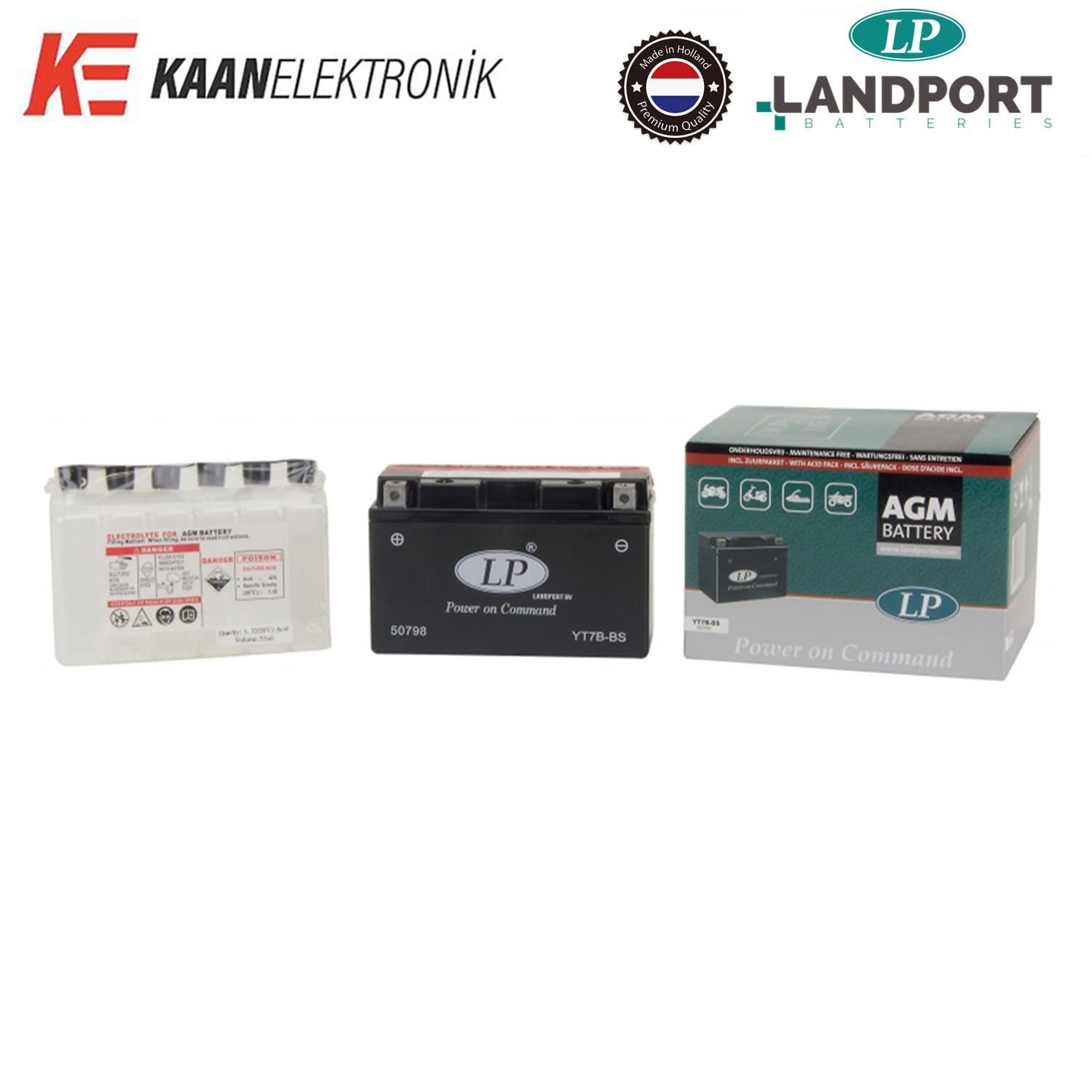 Landport LP YT7B-BS Motosiklet Aküsü