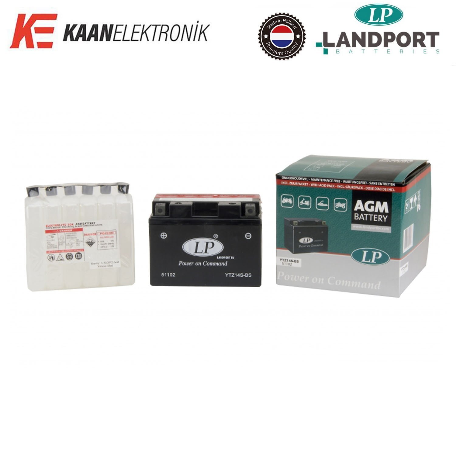 Landport LP YTZ14S Motosiklet Aküsü