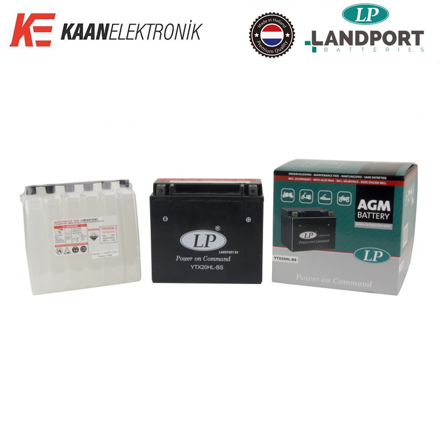 Landport LP YTX20HL-BS Motosiklet Aküsü