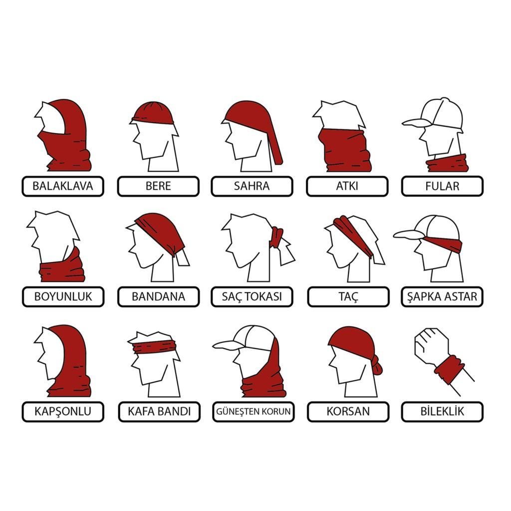 KNMASTER Knmaster Kitty Buff Bandana Boyunluk Maske TÜRK MARKASI