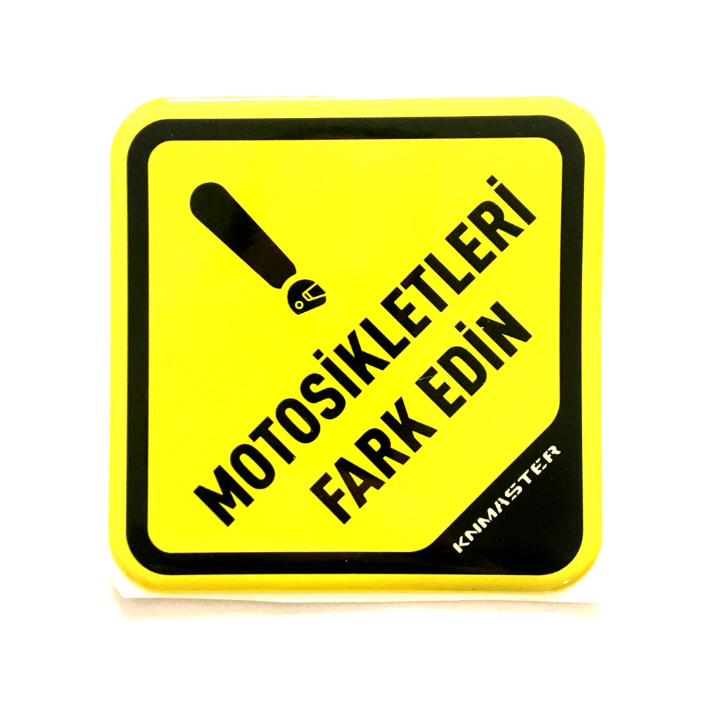 KNMASTER Motosikletleri Fark Edin Damla Sticker