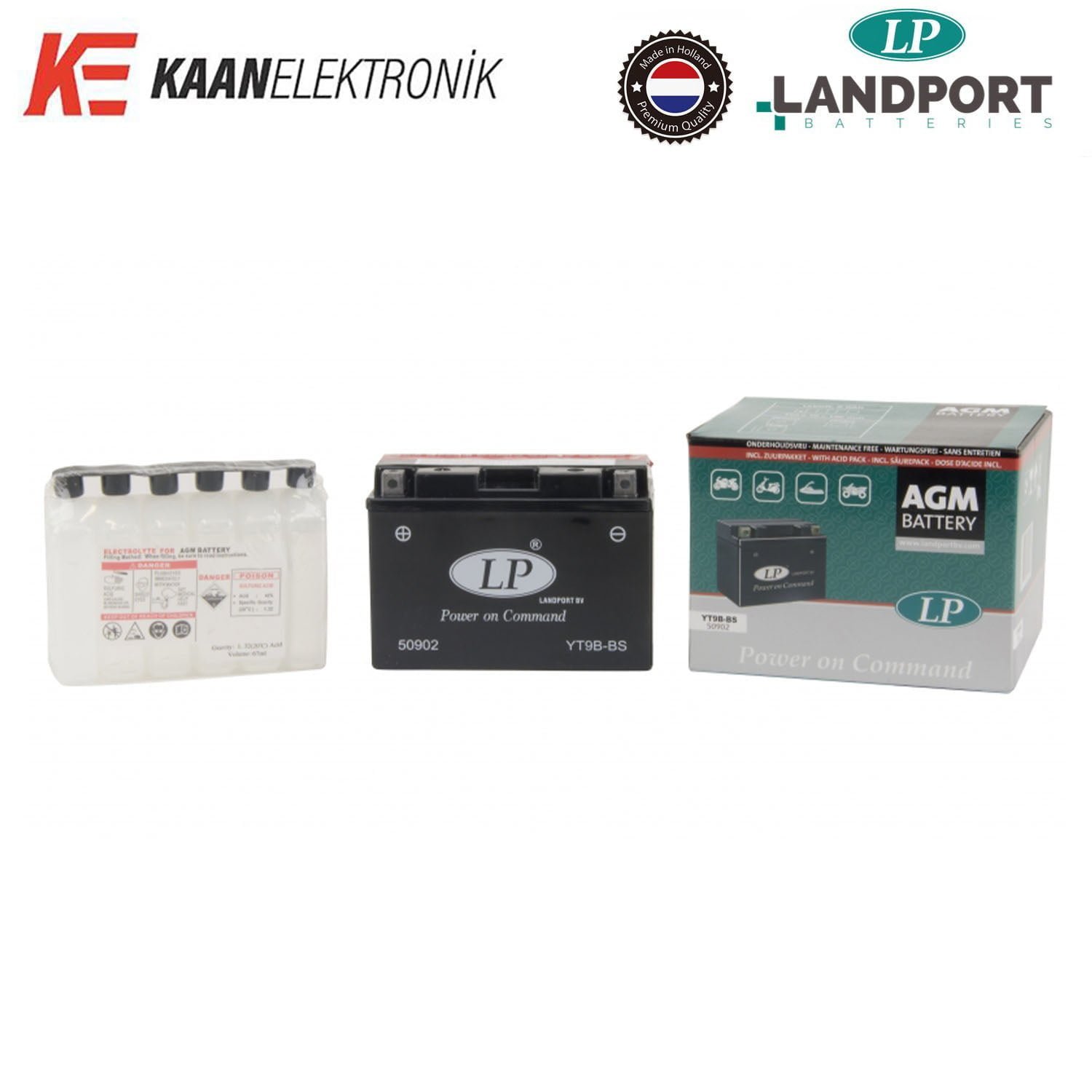 Landport LP YT9B-BS Motosiklet Aküsü