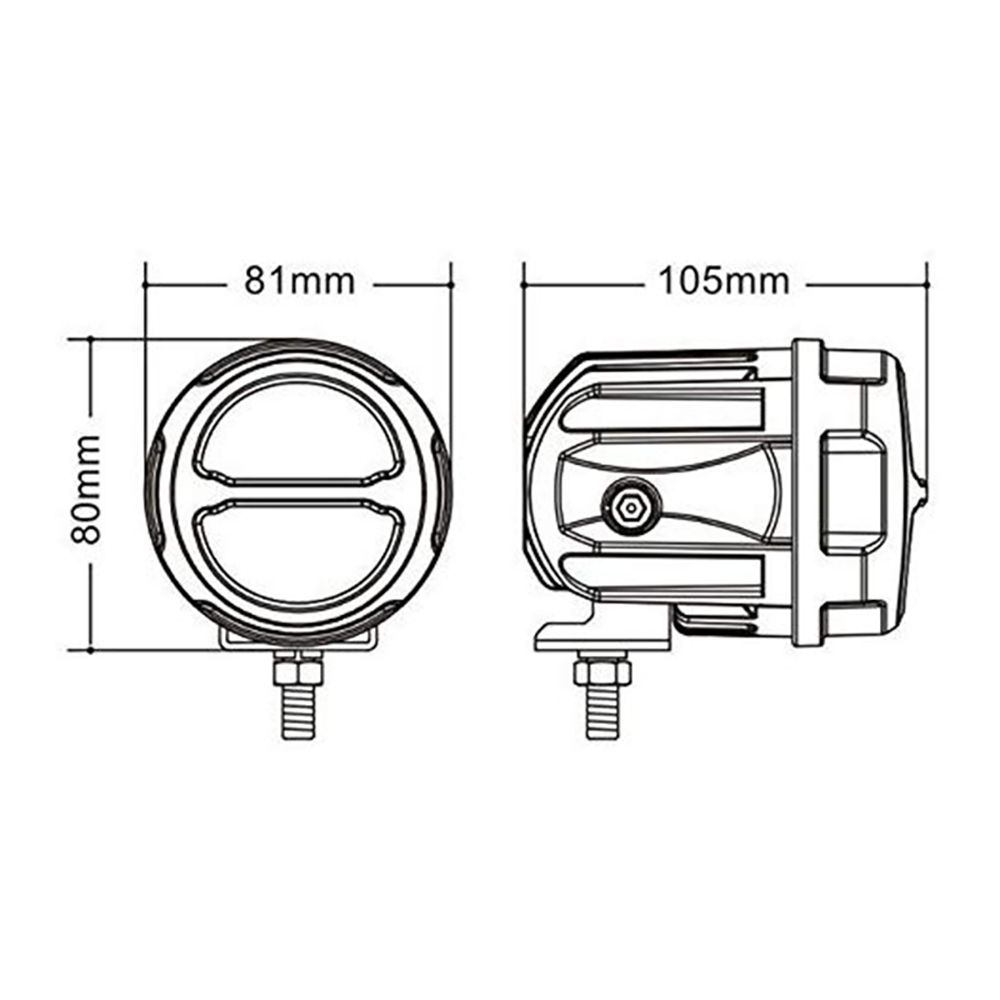 KNMASTER Knmaster Falcon 20W Off Road / Motosiklet Sis Farı Takım