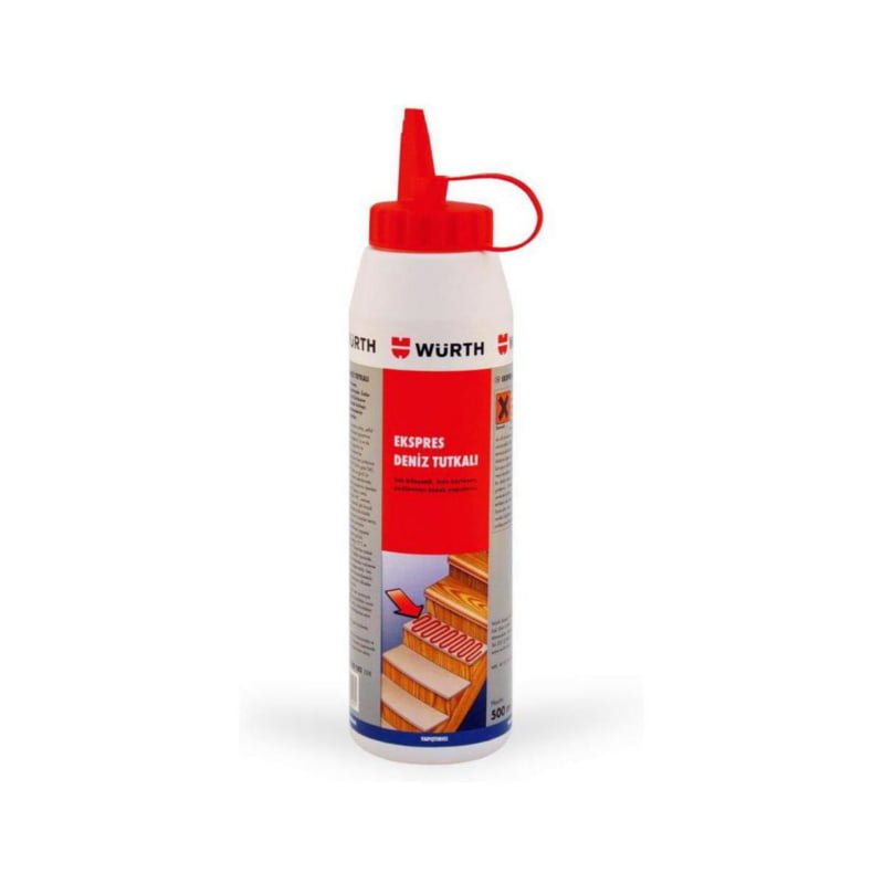 Würth Express Şeffaf Deniz Tutkalı 500ml (Marine Glue)