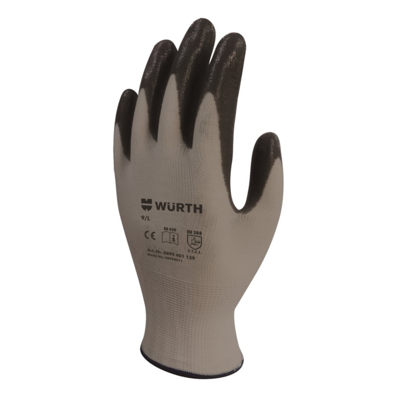 Würth İş Güvenlik Eldiveni Mekanikçi Eco Siyah No: 9