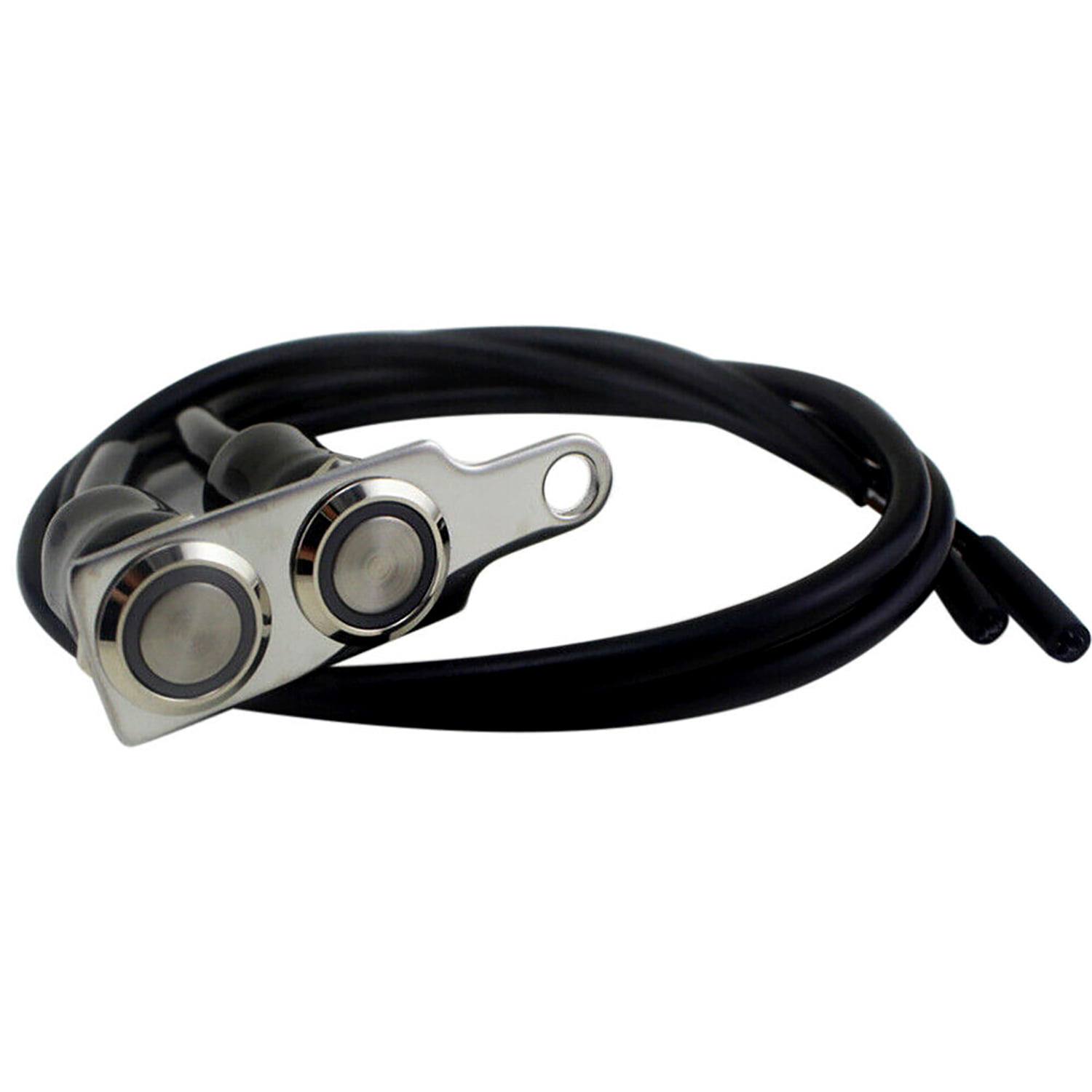 KNMASTER Knmaster B210 Motosiklet Sis Farı İkili Aç Kapa Butonu Kırmızı Ledli