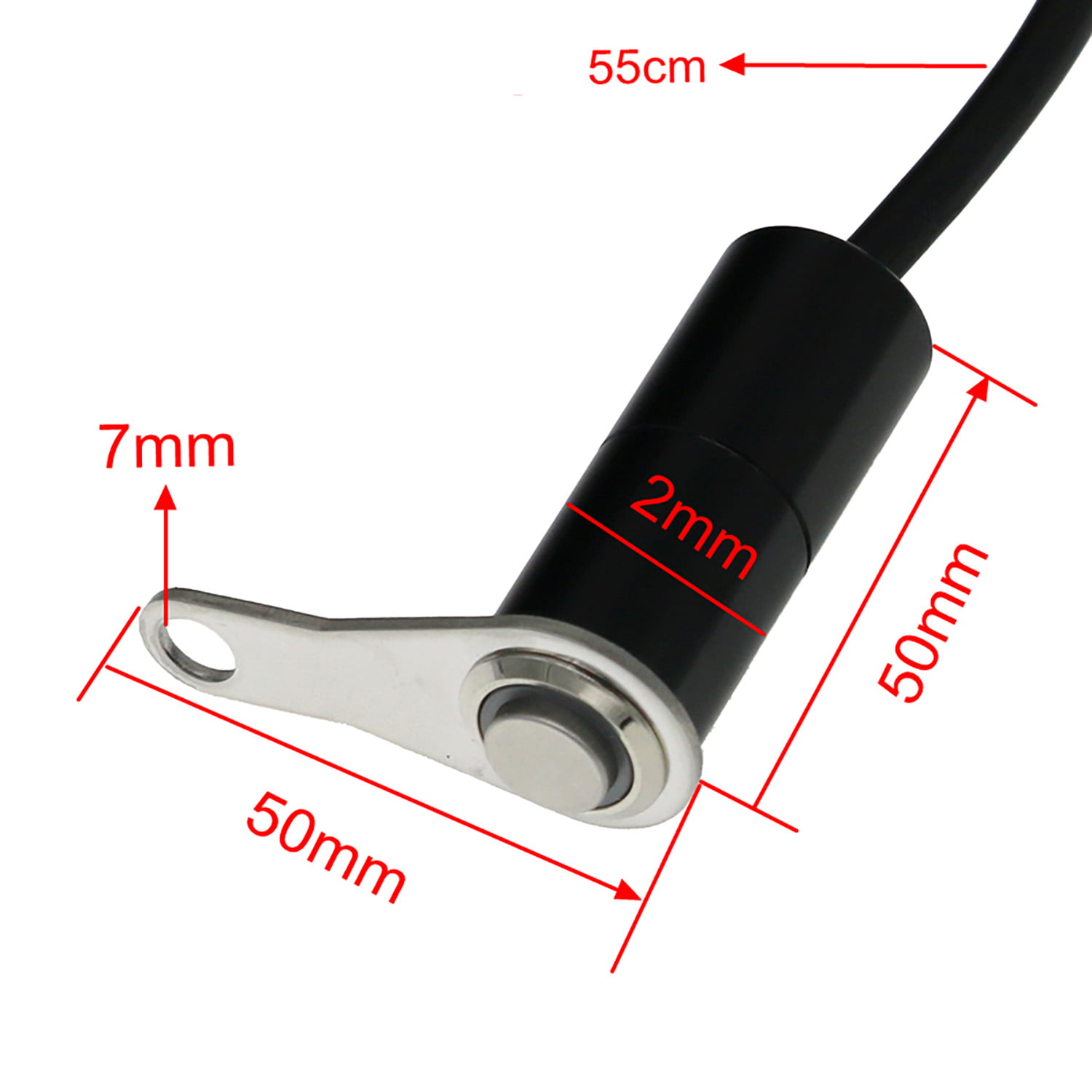 KNMASTER Knmaster B150 Motosiklet Sis Farı Aç Kapa Butonu Kırmızı Ledli