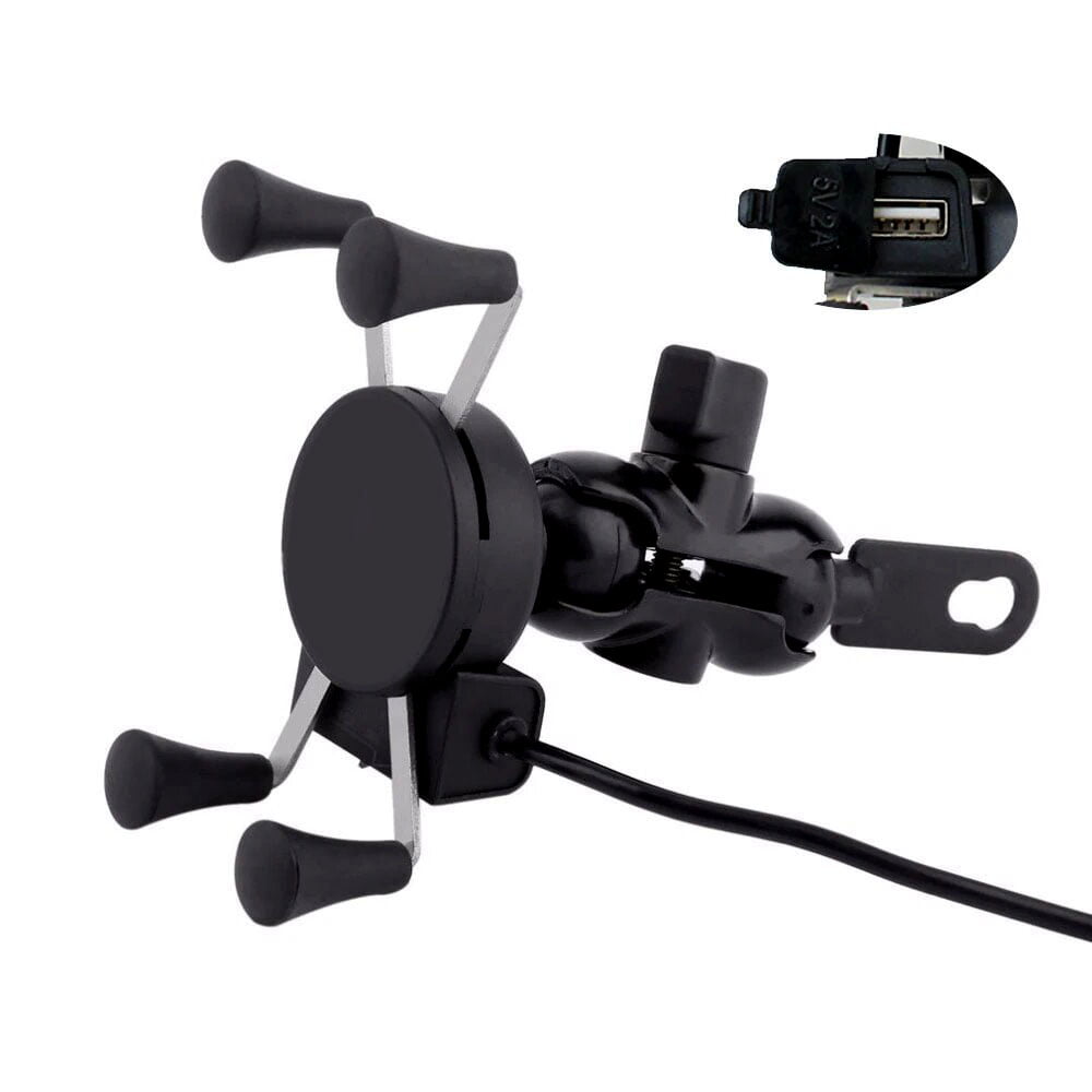 KNMASTER Knmaster X Serisi Motosiklet Bisiklet Telefon Tutucu – Ayna ve Gidon Bağlantılı – Usb Girişli – Metal Alaşım KNMASTER Knmaster X Serisi Motosiklet Bisiklet Telefon Tutucu – Ayna ve Gidon Bağlantılı – Usb Girişli – Metal Alaşım