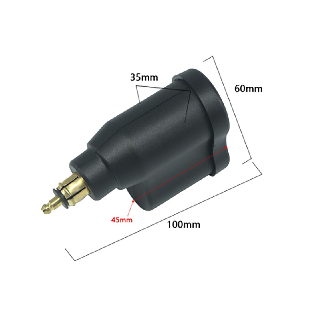 KNMASTER Knmaster USB-D500 Çift Usbli Çakmaklıklı Din Soketi