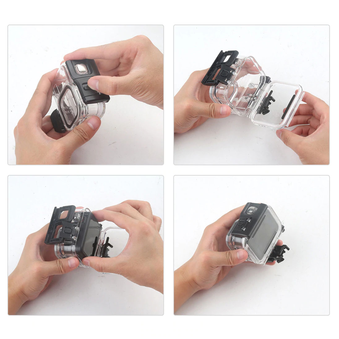 KNMASTER GoPro Hero 8 Uyumlu Su Geçirmez Kılıf Housing