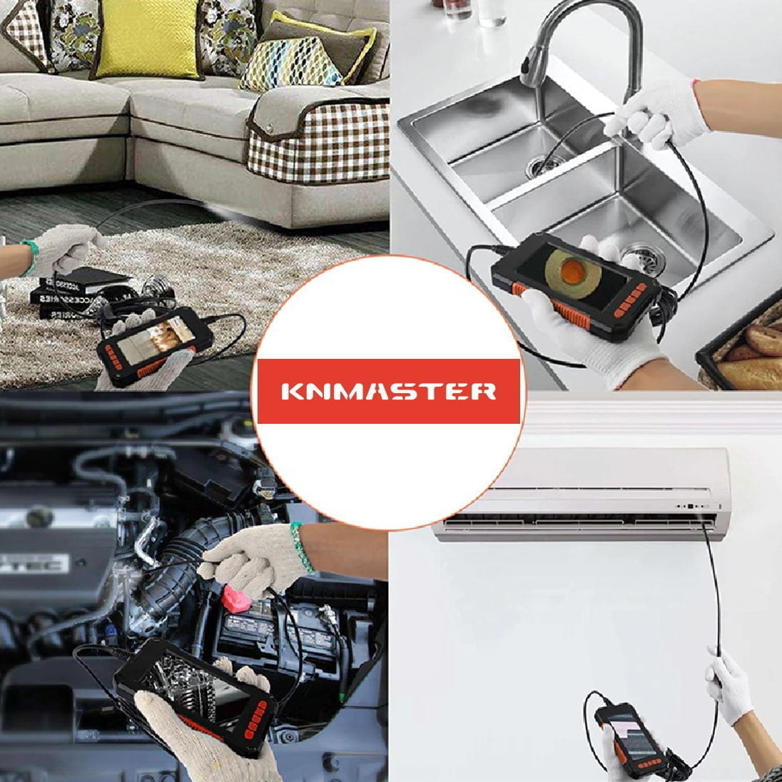 KNMASTER Knmaster Ek-10h Bronz Endüstriyel Endoskop Boroskop Yılan Kamera