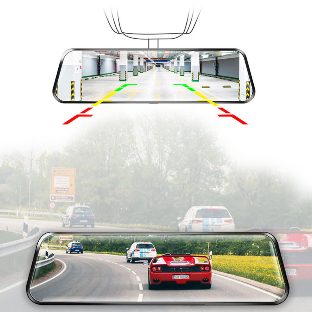 KNMASTER Knmaster Araç Kamerası AK-100 Ön Arka Kameralı 1080p Dokunmatik 10inç Yol Kayıt