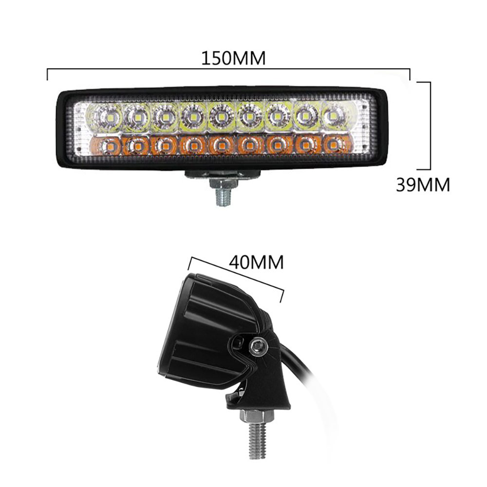KNMASTER Knmaster Solana 18w Motosiklet / Off Road Yatay Sis Farı