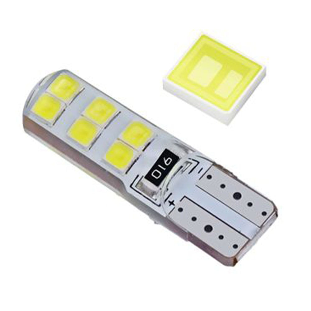 KNMASTER T10 Canbus Smd 2835 12 Ledli Silikon Kaplı Evrensel Beyaz Takım