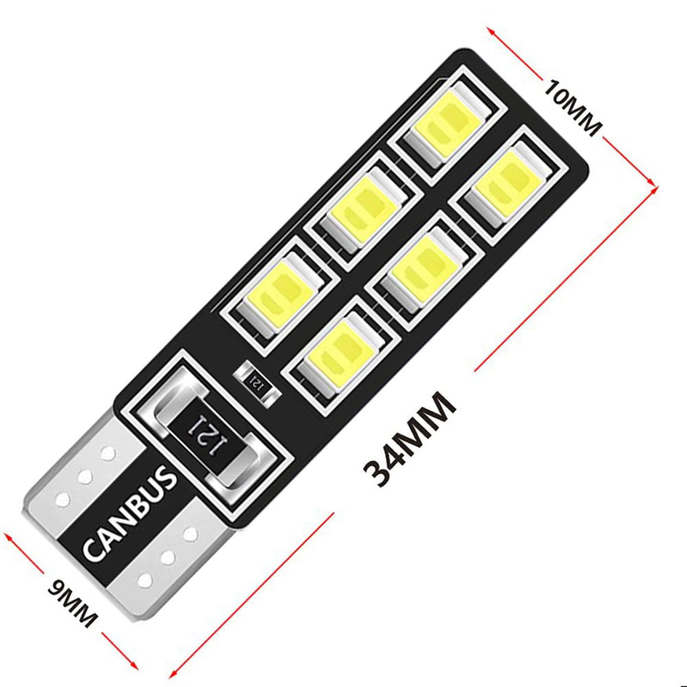 KNMASTER T10 Canbus Smd 2835 12 Ledli Evrensel Beyaz Led Takım