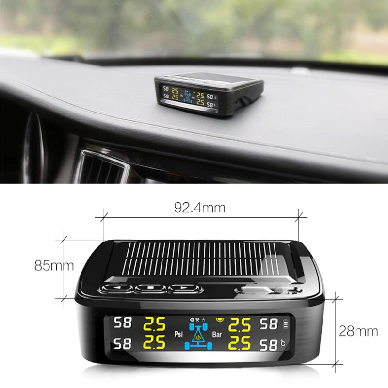 Spy Tiger Tpms Otomobil Lastik Basınç ve Isı Ölçer – İç Sensörlü
