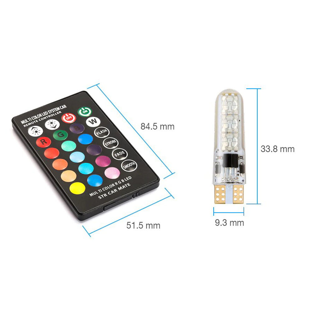 KNMASTER T10 RGB Uzaktan Kumandalı Çok Renkli Park Ampulü Led Takımı