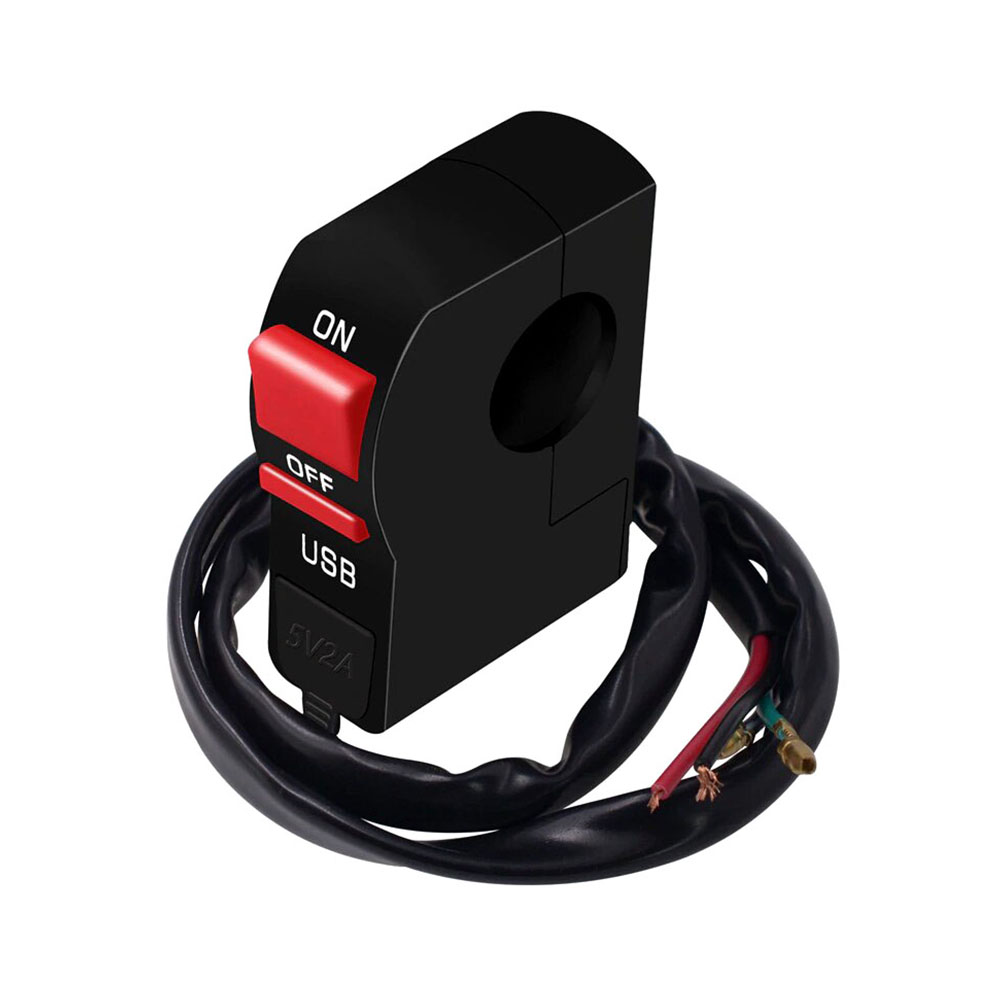 KNMASTER Knmaster Usb Girişli Motosiklet Sis Farı Aç Kapa Butonu
